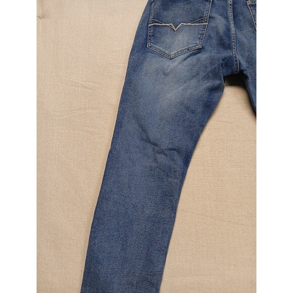 Guess Jeans Size 31x32 Mens Ultra Slim McCrae Fit Mid Rise Blue Denim - Picture 14 of 16